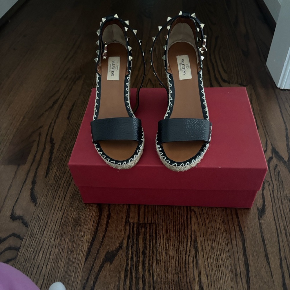 Valentino Black Studded Heels